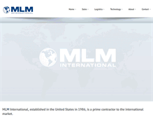 Tablet Screenshot of mlmintl.com